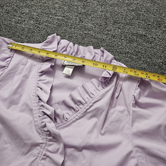 Ruffle lavender top/jacket. Flat friendly! - Picture 6 of 8
